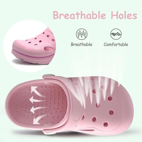 Toddler Girls Boys Clogs Classic Garden Shower Beach Pool Swim Slip on Sandals Slides Children Kid Cute Water Shoes-1