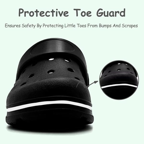 Toddler Girls Boys Clogs Classic Garden Shower Beach Pool Swim Slip on Sandals Slides Children Kid Cute Water Shoes-4