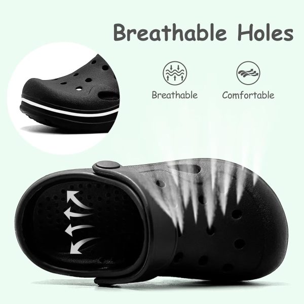 Toddler Girls Boys Clogs Classic Garden Shower Beach Pool Swim Slip on Sandals Slides Children Kid Cute Water Shoes-1