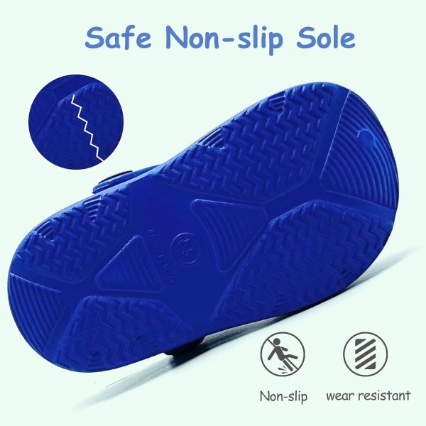 Toddler Girls Boys Clogs Classic Garden Shower Beach Pool Swim Slip on Sandals Slides Children Kid Cute Water Shoes-3