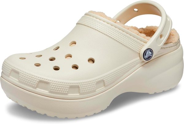 Crocs Womens Classic Lined Platform Clogs-0