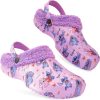 Disney Stitch Clogs for Women Winter Fleece Lining Warm Slip On Sandals Outdoor Garden Shoes with Strap Gifts for Women-0