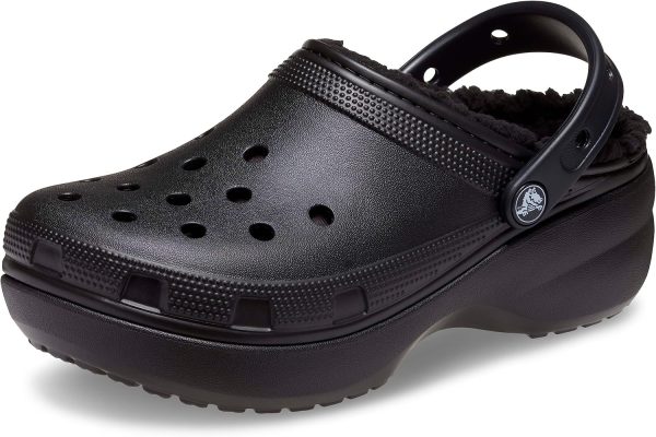 Crocs Womens Classic Lined Platform Clogs-0